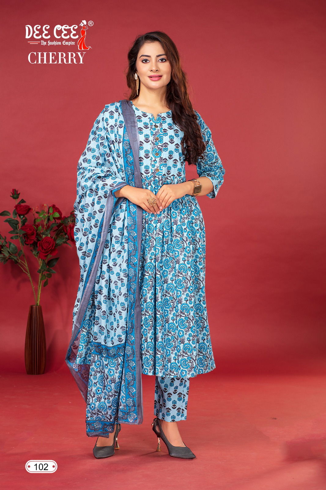 Cherry By Deecee Cambric Cotton Printed Kurtis With Bottom Dupatta Wholesale Shop In Surat